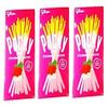 3 Packets Thai Food Super Snacks Glico Brand Pocky Strawberry Flavour 45g view 1