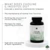 Choline & Inositol Capsules | 250mg Choline (Bitartrate) & 250mg Inositol per Capsule | 120 Vegan Capsules | G&G Vitamins view 3