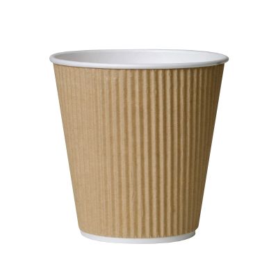 100 x 12oz Coffee Ripple Cups