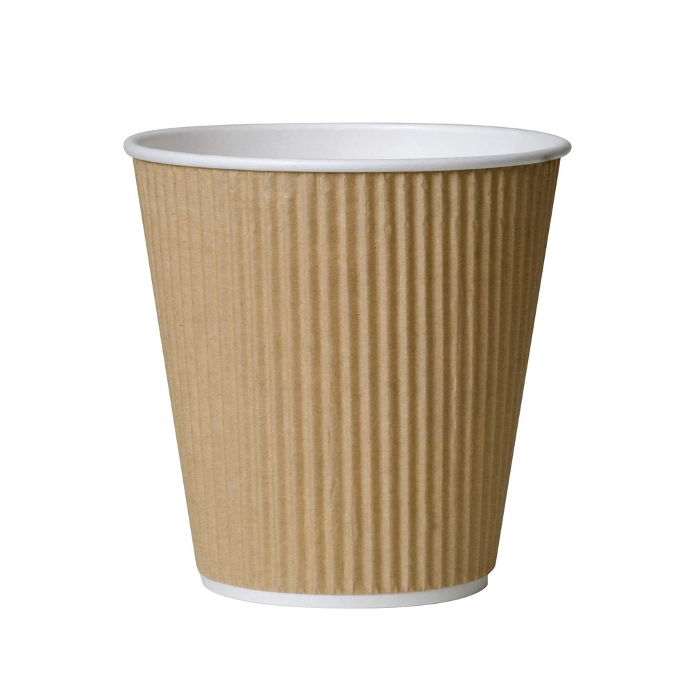 100 x 12oz Coffee Ripple Cups
