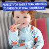 Jack N Jill Silicone Toothbrush Gentle Toddler & Baby Toothbrush with Soft Food Grade Bristles, Easy Grip Handle, Safety Shield Included, Gentle on First Teeth, for Ages 12-24 Months view 3
