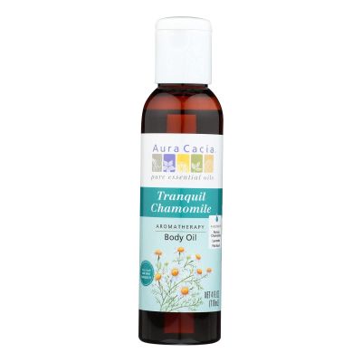 Aromatherapy Body Oil, Tranquil Chamomile, 4 fl oz (118 ml) - Aura Cacia