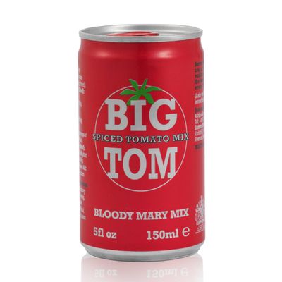 Big Tom Spiced Tomato Juice- Bloody Mary Mix can (150ml x 24 Cans) for The Best Bloody Mary...Every time!
