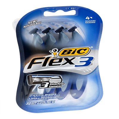 BIC Bic Flex 3 Men'S 4ct Size 4ct Bic Flex 3 Men'S 4ct pack of 6