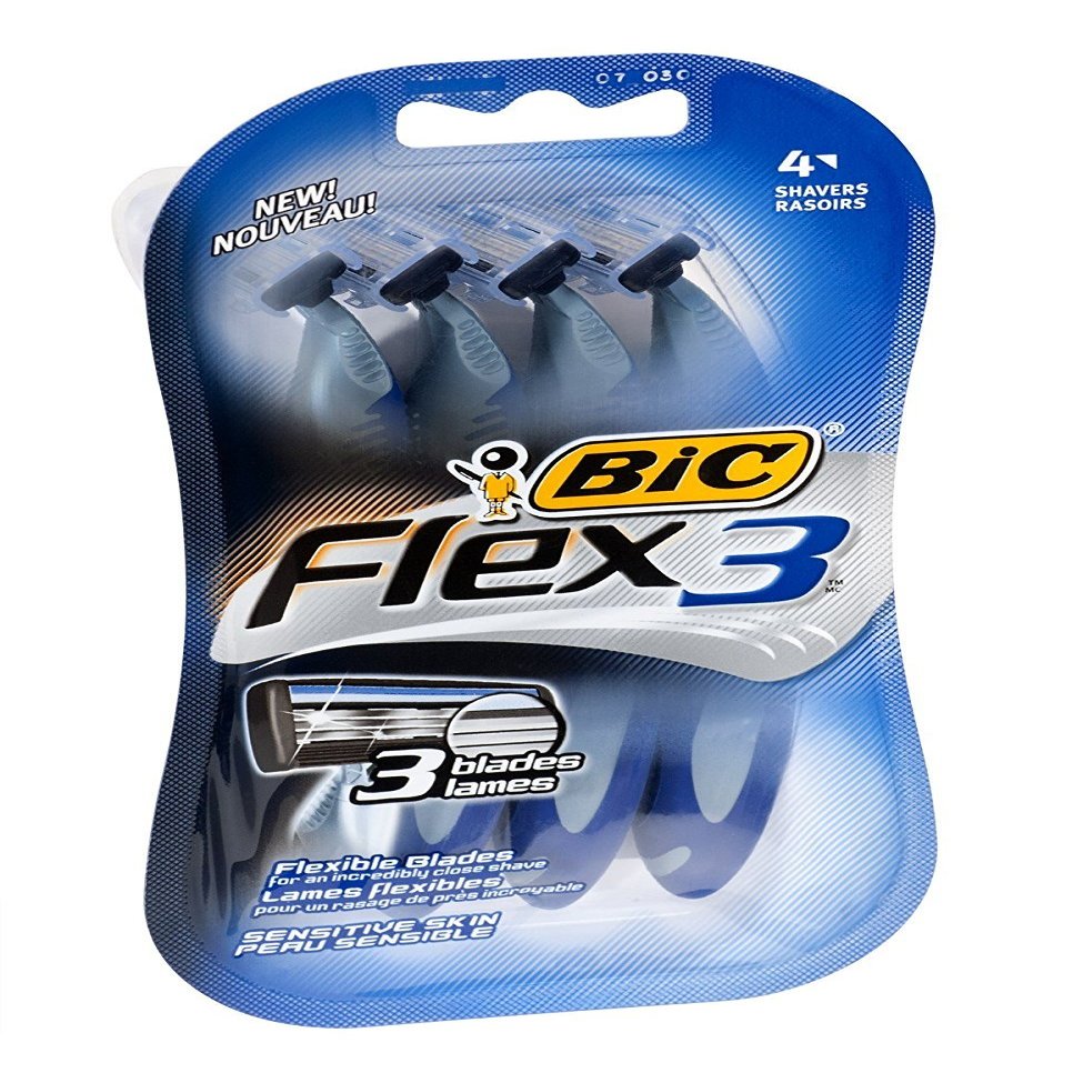 BIC Bic Flex 3 Men'S 4ct Size 4ct Bic Flex 3 Men'S 4ct pack of 6