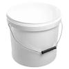 10 LITRE PLASTIC BUCKET WITH LID, HARD WEARING BUCKET METAL HANDLED view 1