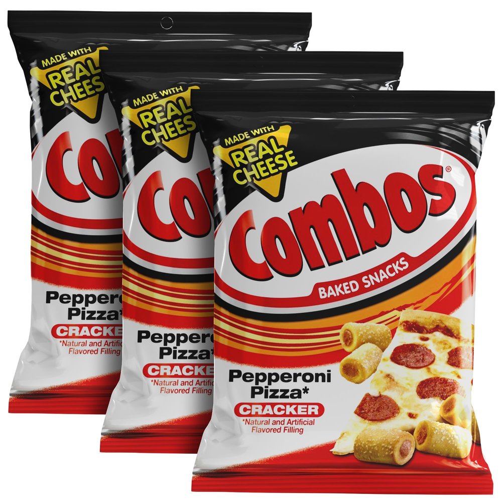 Combos Pepperoni Pizza Cracker Baked Snacks 6.30 Oz