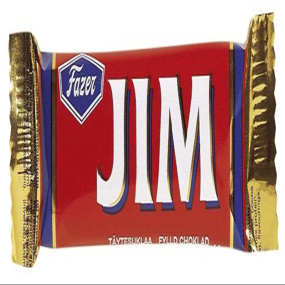 70 Mini Bars x 14g (Box) of Fazer JIM Finnish Milk Chocolate (Buy/Box/Wholesale/Bulk Sale/Price)