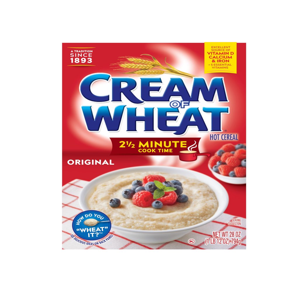 Cream of Wheat Stove Top Hot Cereal, Original, 2 1/2 Minute Cook Time, 28 Ounce (Pack of 12)