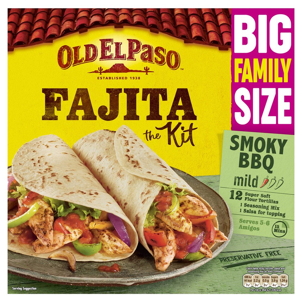 Old El Paso Smoky BBQ Fajita Kit