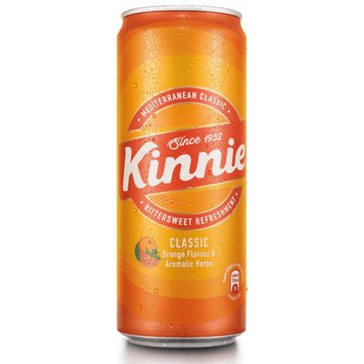 Kinnie Classic Cans, Uniquely bittersweet orange soft drink, Delicious on its own or as a mixer, 24 x 330ml