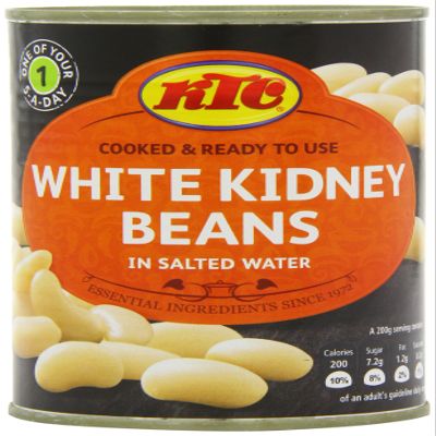 KTC White Kidney Beans Cannellini 400 g (Pack of 12)