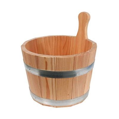 New Sauna Hand Made Finest Polar Pine Wooden Silicon Sealed Base Bath Bucket