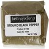 JustIngredients Essentials Black Pepper Ground, 100 g - Pack of 5 view 1
