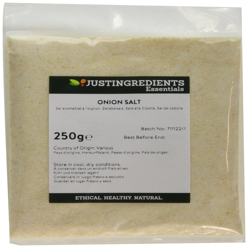 JustIngredients Essentials Onion Salt, 250 g
