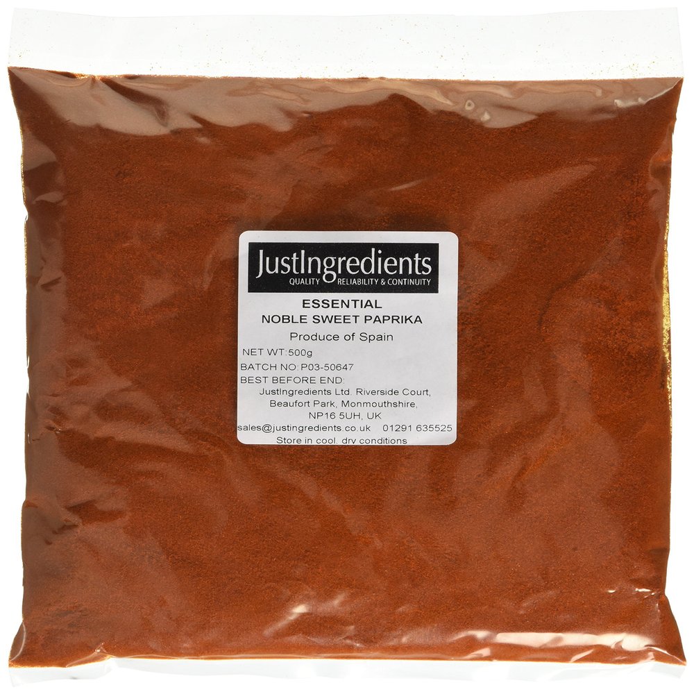 JustIngredients Essentials Paprika Noble Sweet, 500 g - Pack of 2