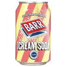 Barr Cream Soda 24x330ml Cans