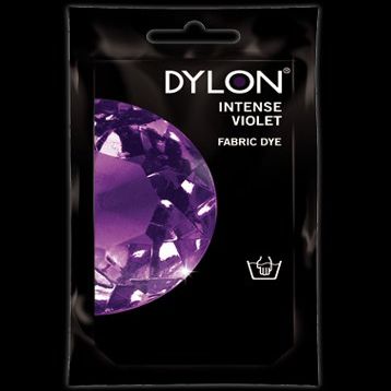 2 X 50g (gram) DYLON FABRIC DYE FOR HAND USE - IDEAL FOR DYEING SMALL ITEMS SUCH AS SOCKS, VESTS, SHORTS ETC - A VARIETY OF COLOURS/SHADES AVAILABLE INCLUDING BLACK, BLUE, GREEN, PINK, YELLOW, ORANGE, BROWN, PURPLE, RED, NAVY AND GREY (INTENSE VIOLET