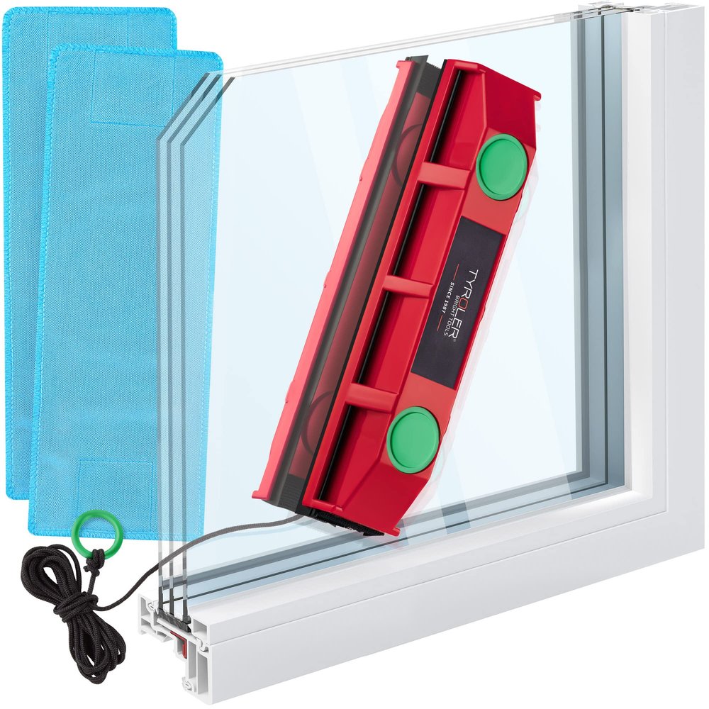 Tyroler Glider D-3 Magnetic Window Cleaner for Double Glazing UK | Magnet Window Cleaners for Double Glazed Windows 20-28mm Only