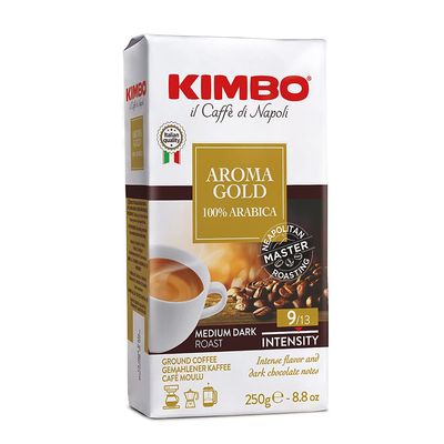 2 Packs Kimbo Aroma Gold Ground Coffee x 8.8oz/250g by Kimbo