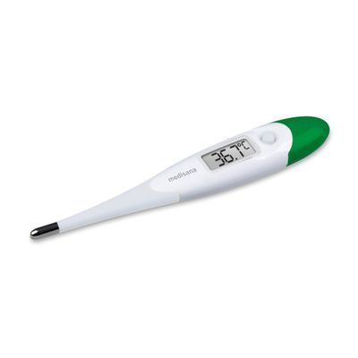 Medisana TM 700 digital thermometer, precise body thermometer for oral, axillary and rectal use, flexible tip, fever alarm and acoustic signals, water resistant, automatic memory and C/F conversion
