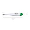 Medisana TM 700 digital thermometer, precise body thermometer for oral, axillary and rectal use, flexible tip, fever alarm and acoustic signals, water resistant, automatic memory and C/F conversion view 2