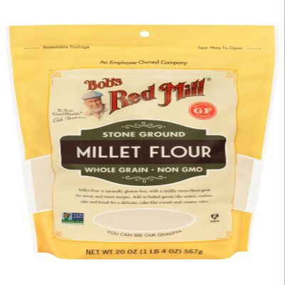 Bobs Red Mill Whole Grain Millet Flour Stone Ground 500g