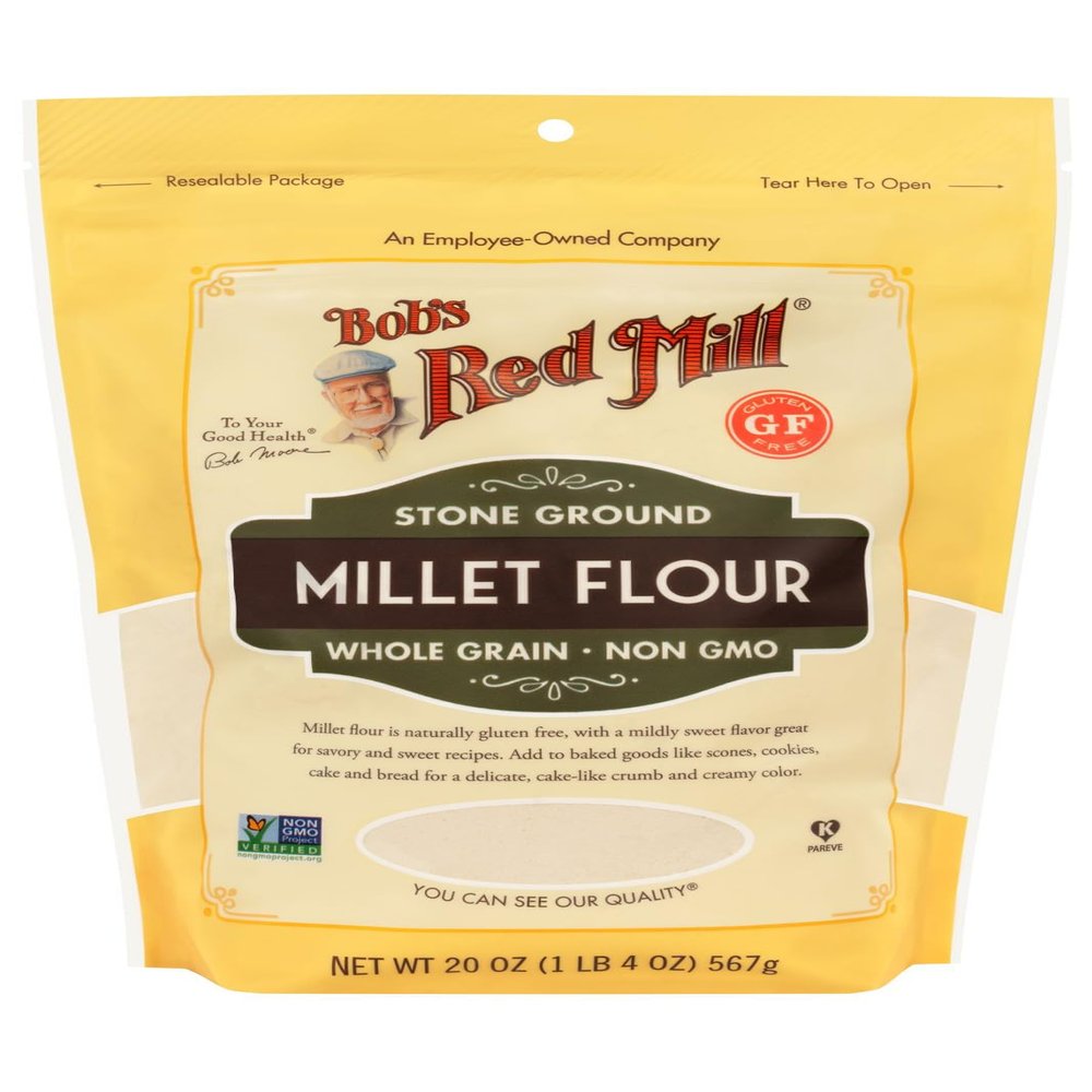 Bobs Red Mill Whole Grain Millet Flour Stone Ground 500g