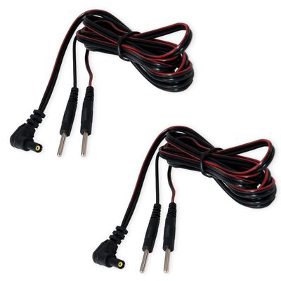 axion  2X TENS/EMS Connection Cables with 2 mm Pin  Replacement Leads for TENS Units and EMS Trainers  120 cm Length