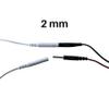 axion  2X TENS/EMS Connection Cables with 2 mm Pin  Replacement Leads for TENS Units and EMS Trainers  120 cm Length view 2