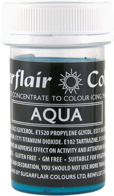 Sugarflair Pastel Paste - Aqua (Blue/Green) - Brand New Range -