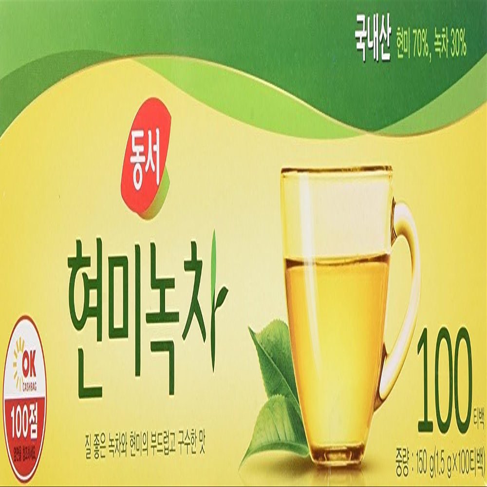 Dong Suh Food Brown Rice Green Tea (1.5Gx100Ea)