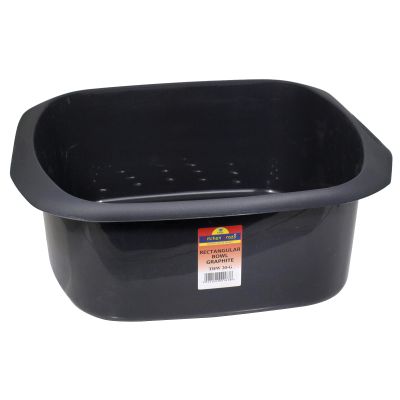 11L Litre Rectangular Washing Up Bowl Graphite Brand New Fast Postage