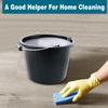 1 x 14L Litre Strong Black Plastic Builders Bucket 3 Gallon Multipurpose Storage Bucket Construction Bucket With Metal Handle & Spout For Cleaning Animal Feed Mixing Home & Garden (Made in UK) view 3