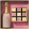 Choc on Choc Chocolate Bottle Gift Box with Flowers & Butterflies, Handmade Belgian Chocolates, Luxury Hamper for Birthdays, Thank You, 335g view 1