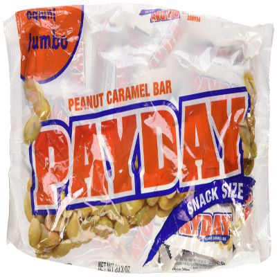 PayDay Peanut Caramel Snack-Size Bars| Jumbo Bag| 20.3-Ounce Bag (Pack of 3)