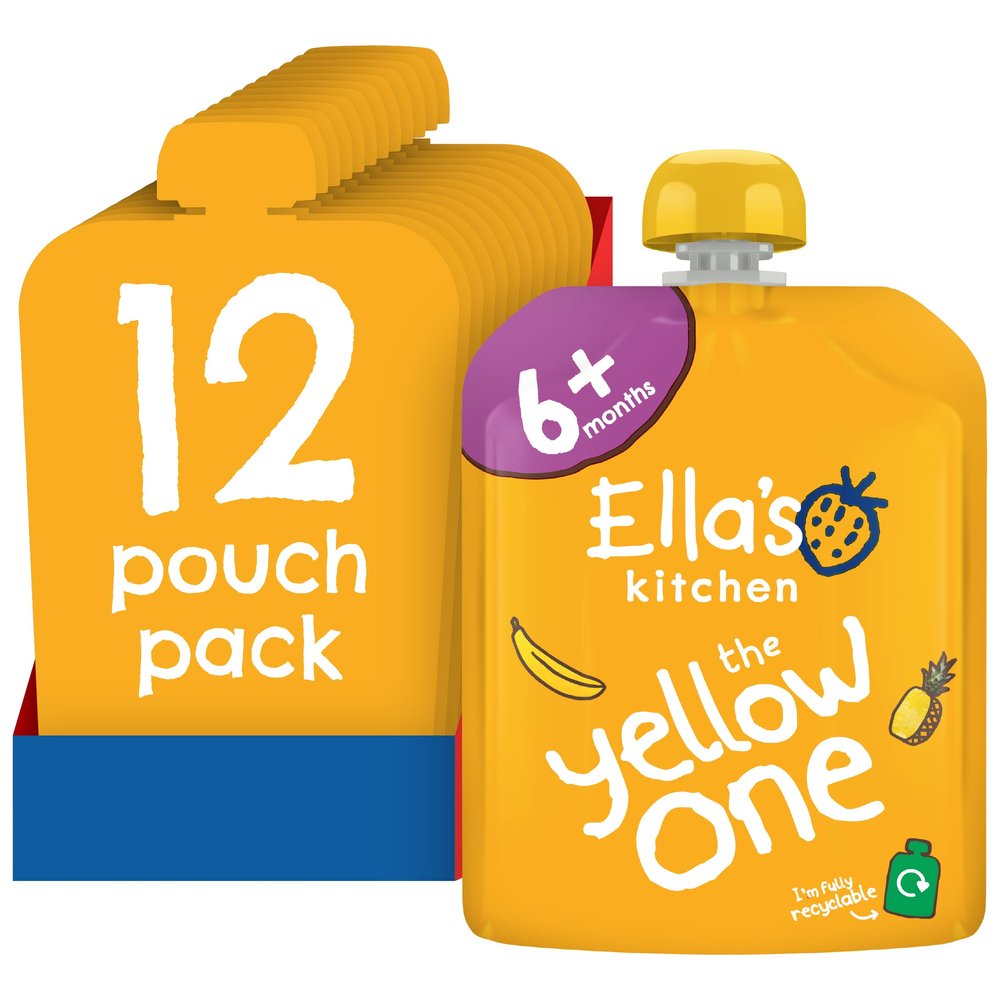 Ella's Kitchen The Yellow One Smoothie Fruits 90 g (Pack of 24)