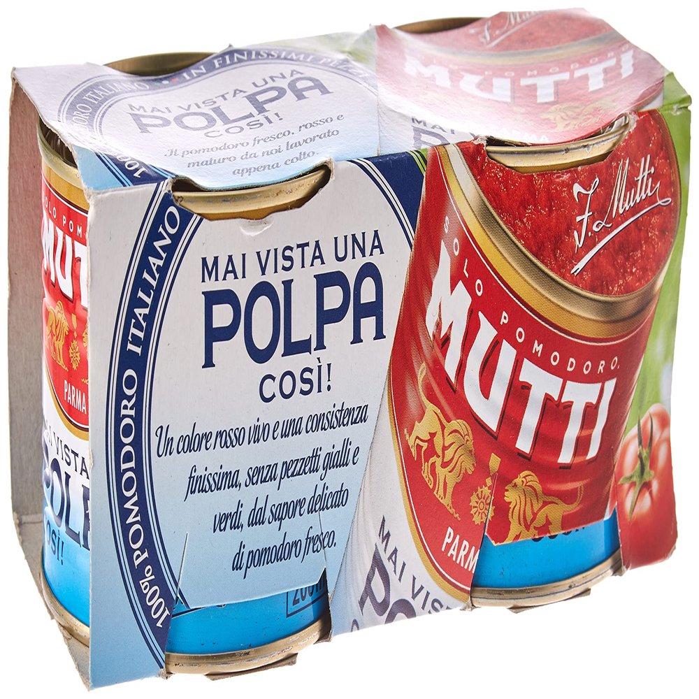 AZIMUTHSHOP POLPA DI POMODORO MUTTI TOMATO PULP GR. 210x2 CANS 071765