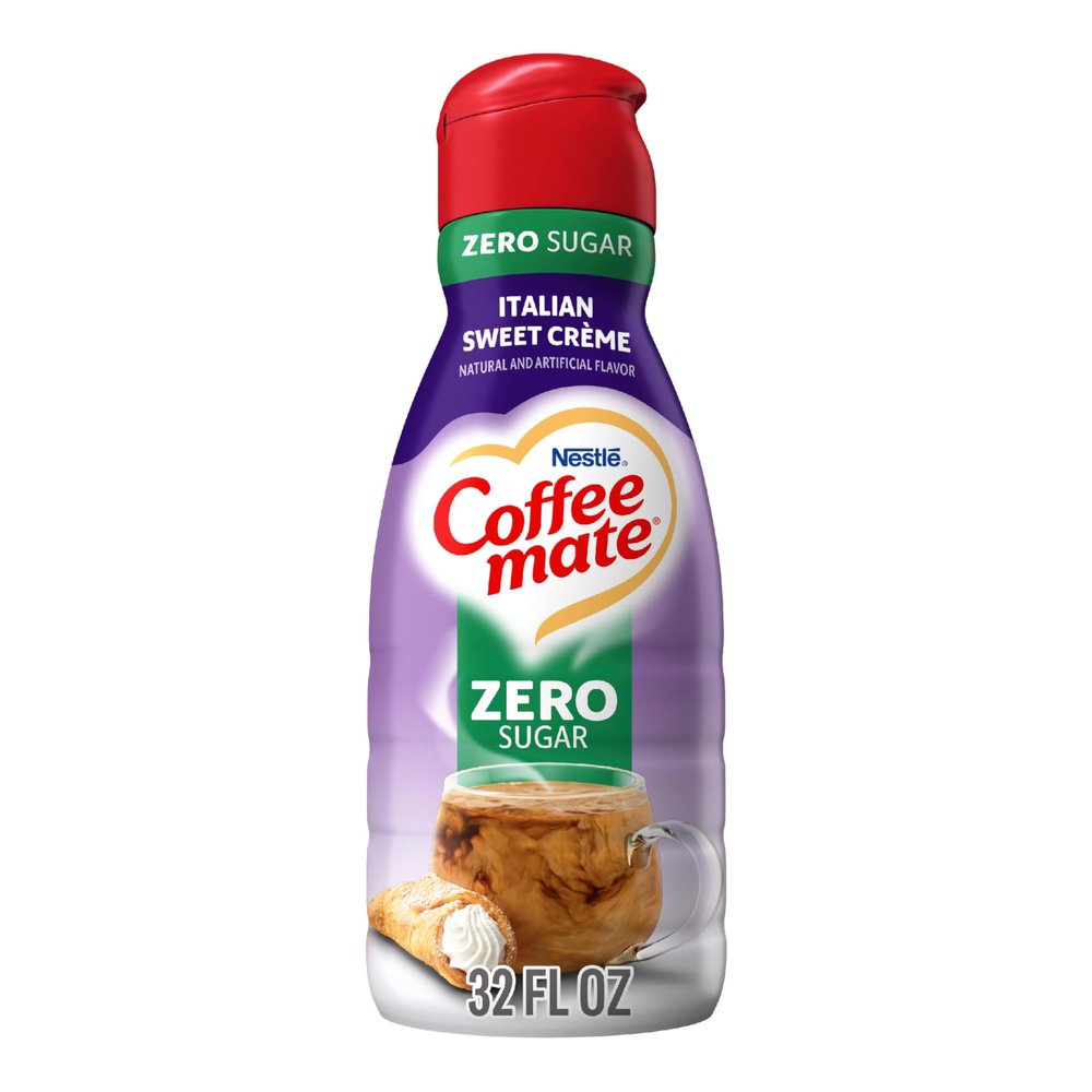Nestle Coffee Mate Non Dairy Zero Sugar Italian Sweet Creme Liquid Coffee Creamer Sugar Free, 946ml