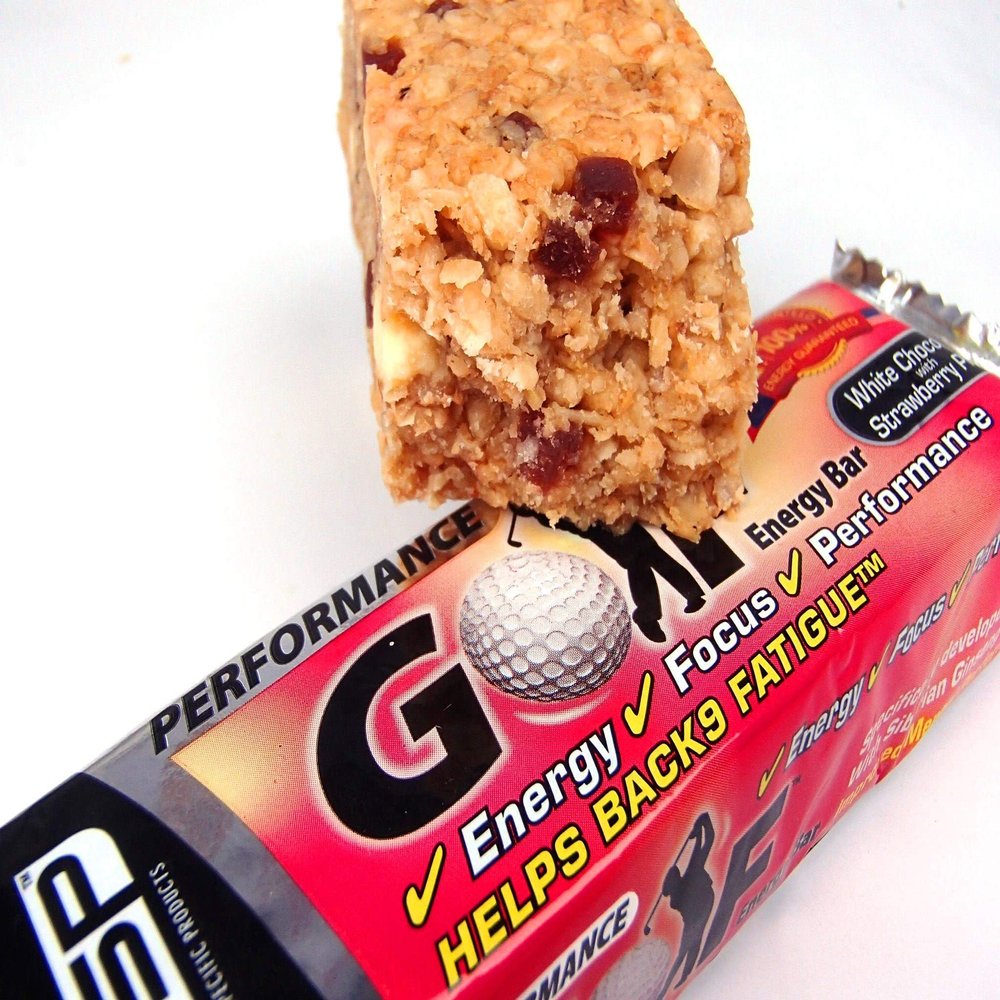 Energy Bars SSP Golf Performance 24 x 90g bars- White Chocolate & Strawberry