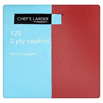 Chef's Larder 125 2 Ply Burgundy Napkins 40cm Square
