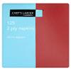 Chef's Larder 125 2 Ply Burgundy Napkins 40cm Square view 1