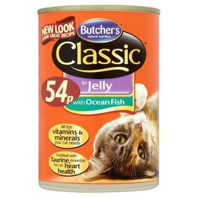 Butcher's Classic in Jelly with Ocean Fish 400g (Pack of 12 x 400g)