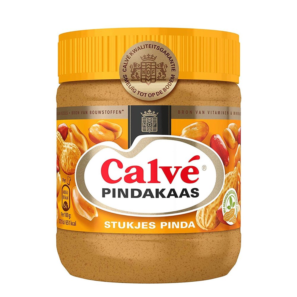 Calv peanut Butter Crunchy, with Peanut pieces - 350gr