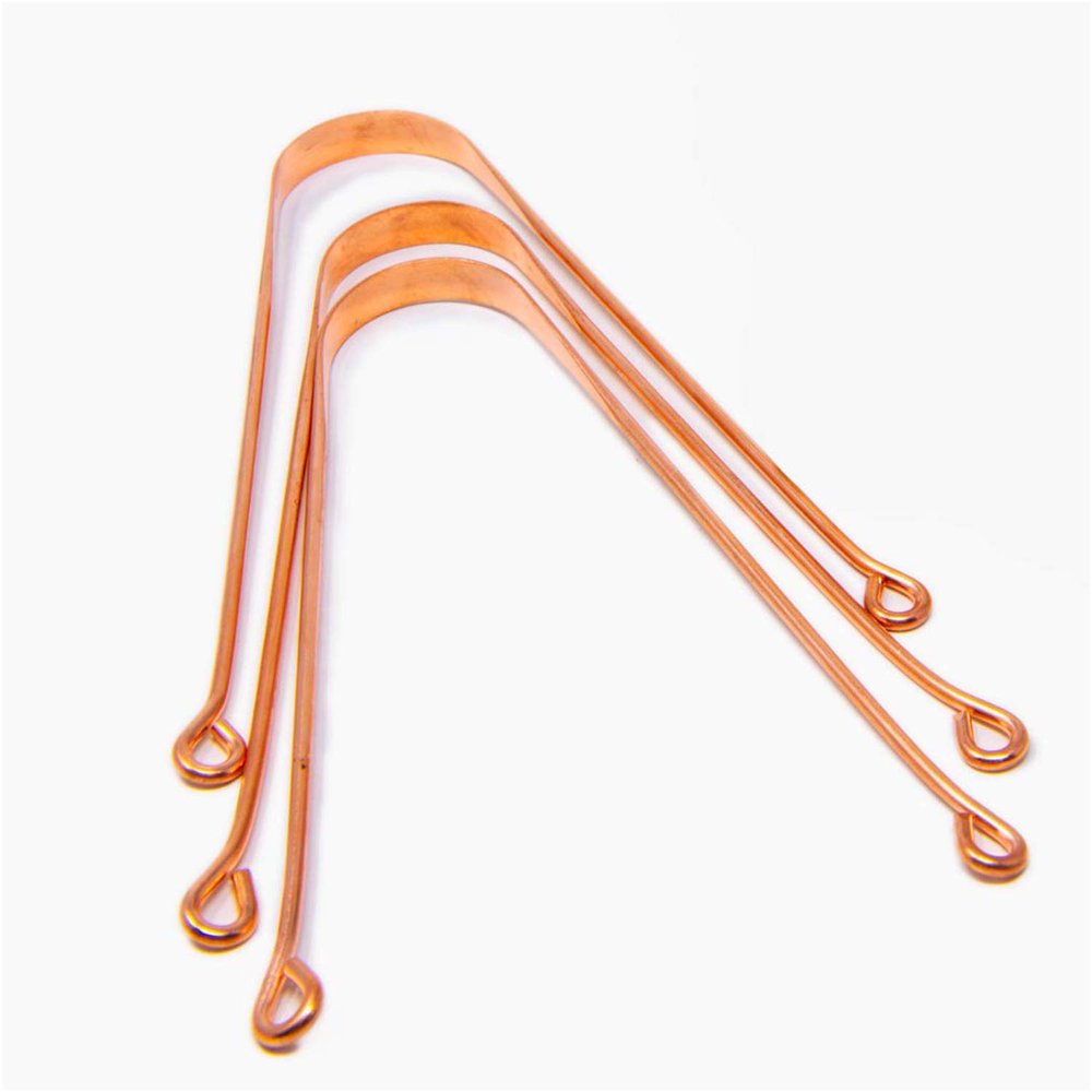 Copper Tongue Scraper Cleaner, Perfect Surgical Tongue Scraper, Best Remedy for Bad Breath, Maintains Oral Hygiene,Thick Safe Blunt Edges, Flexible Handle and Comfortable Grip - pack of 3