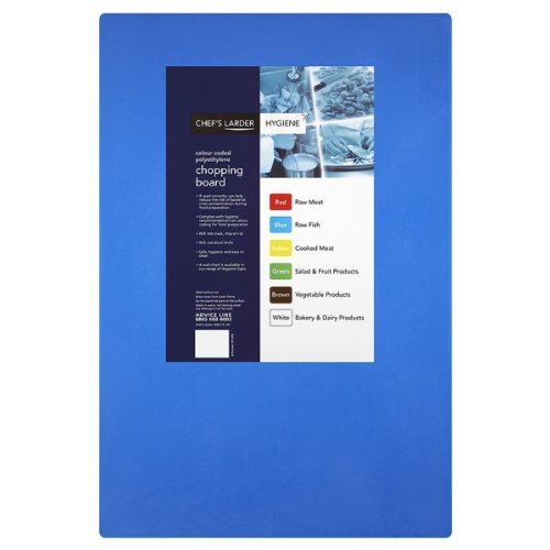 Chefs Larder Hygiene Chopping Board Blue 45x30cm