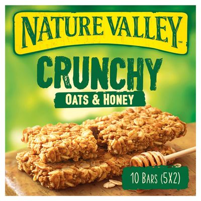 Nature Valley Crunchy Oats & Honey Cereal Bars - 10 Bars (Pack of 5, total 50 Bars)