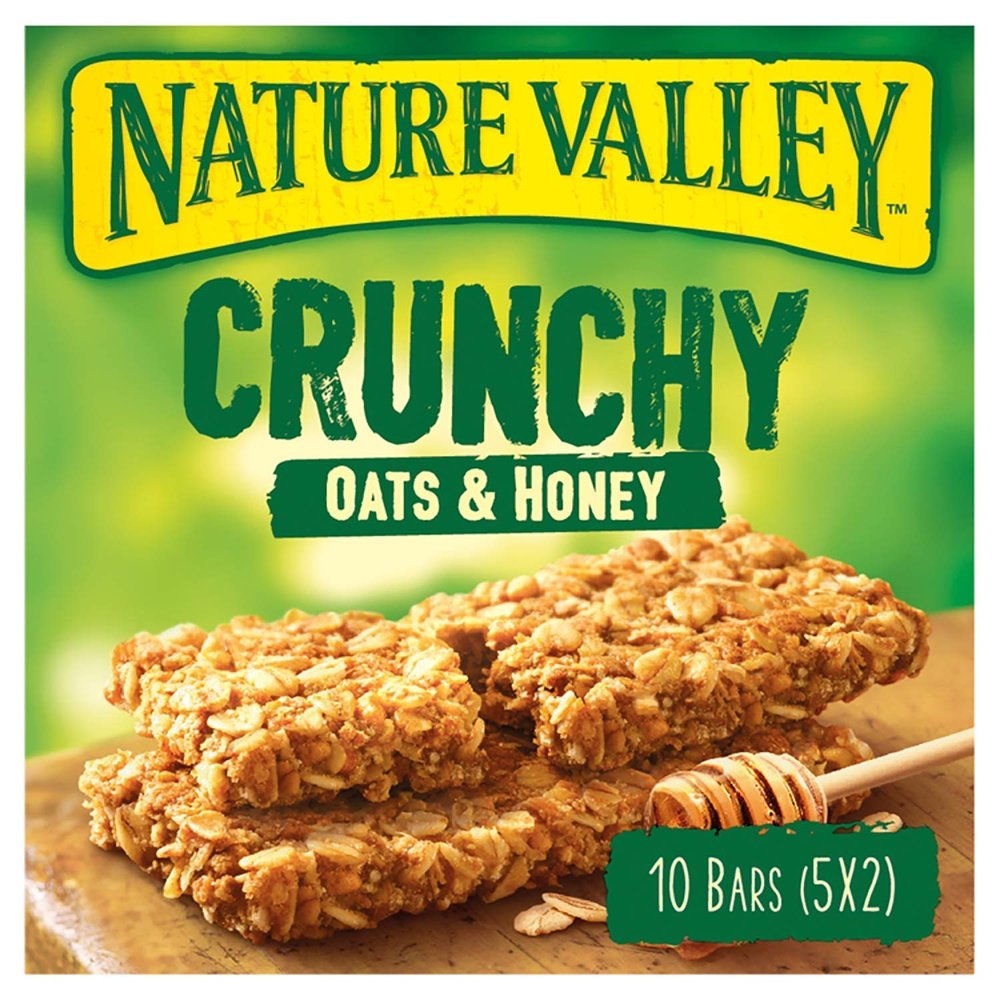 Nature Valley Crunchy Oats & Honey Cereal Bars - 10 Bars (Pack of 5, total 50 Bars)