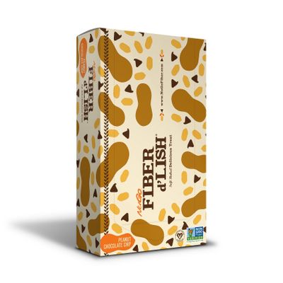 NuGo Nutrition - Fiber d'Lish Bar Peanut Chocolate Chip - 16 Bars