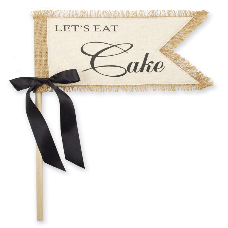 Mud Pie 'Lets Eat Cake' Wedding Flag